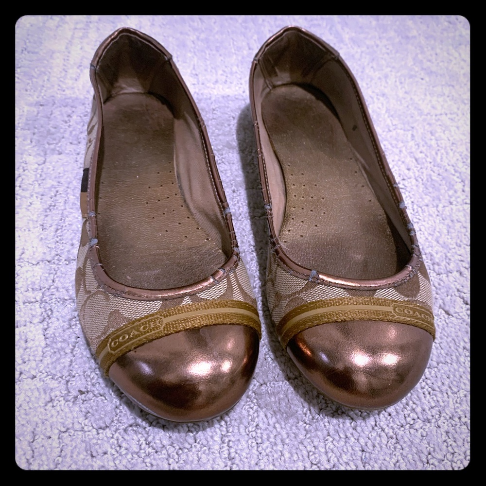Brown coach loafers